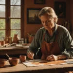 Exploration des nuances de la terre cuite dans l'art visuel