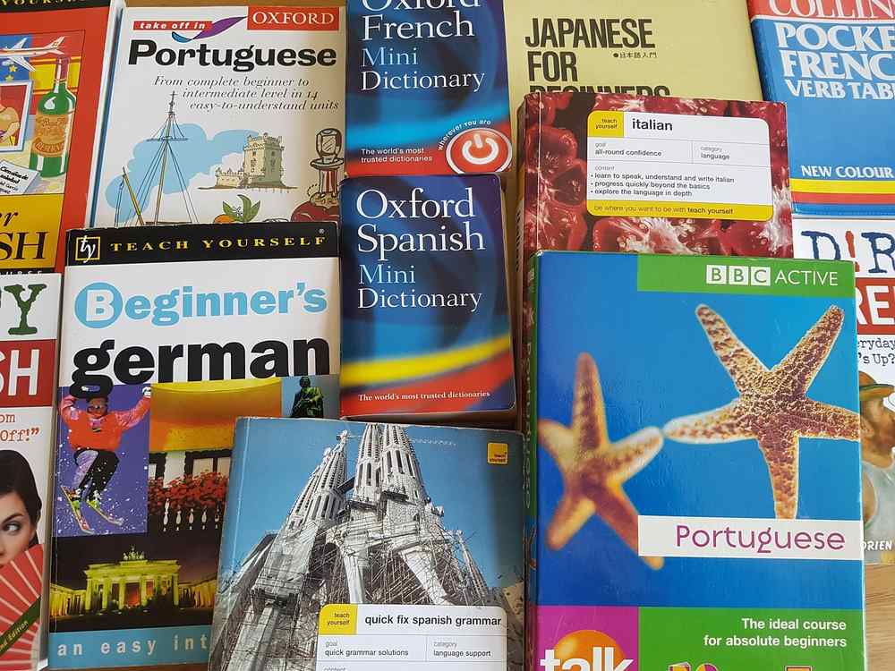 Une collection de manuels et dictionnaires de langues étrangères Une collection de manuels et dictionnaires de langues étrangères