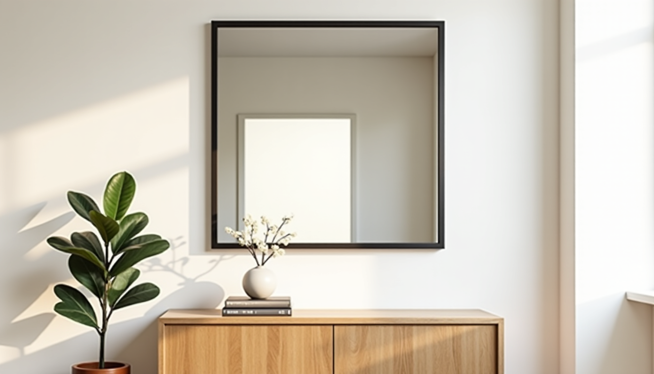 Quelle taille de miroir choisir au-dessus d’un meuble